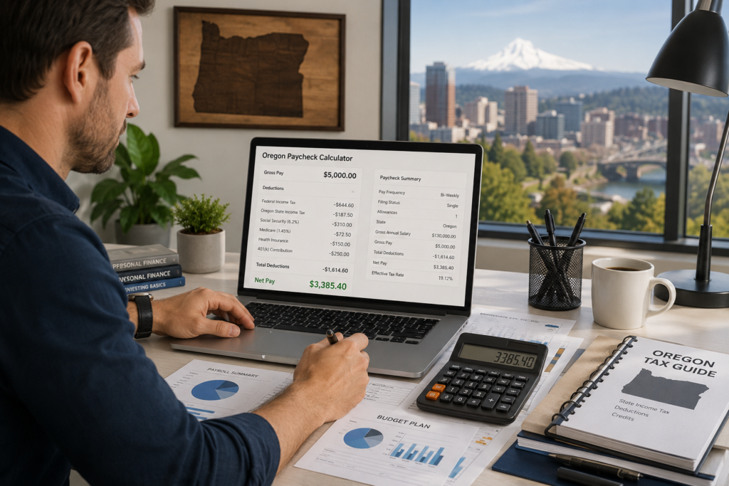Oregon Paycheck Calculator - Estimate Net Pay, Salary & Taxes
