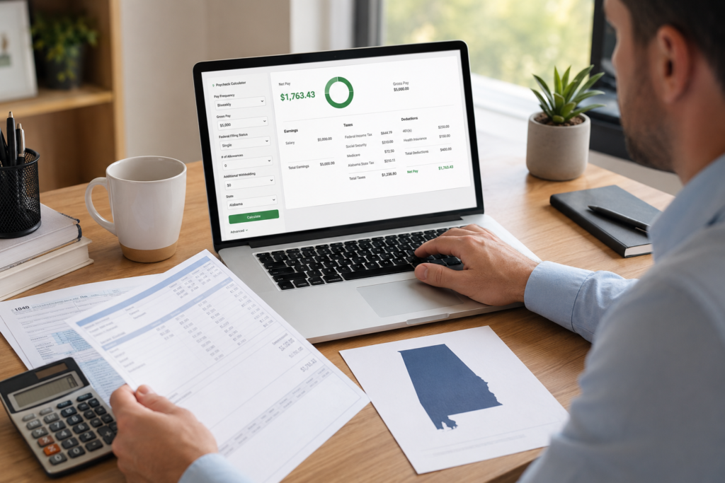 Alabama Paycheck Calculator – Estimate Your Net Pay